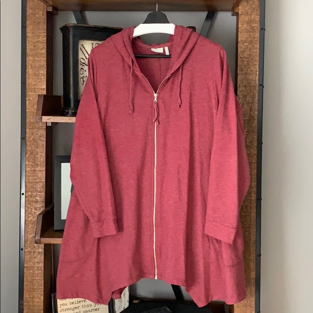 Zip hoodie sweatshirt.